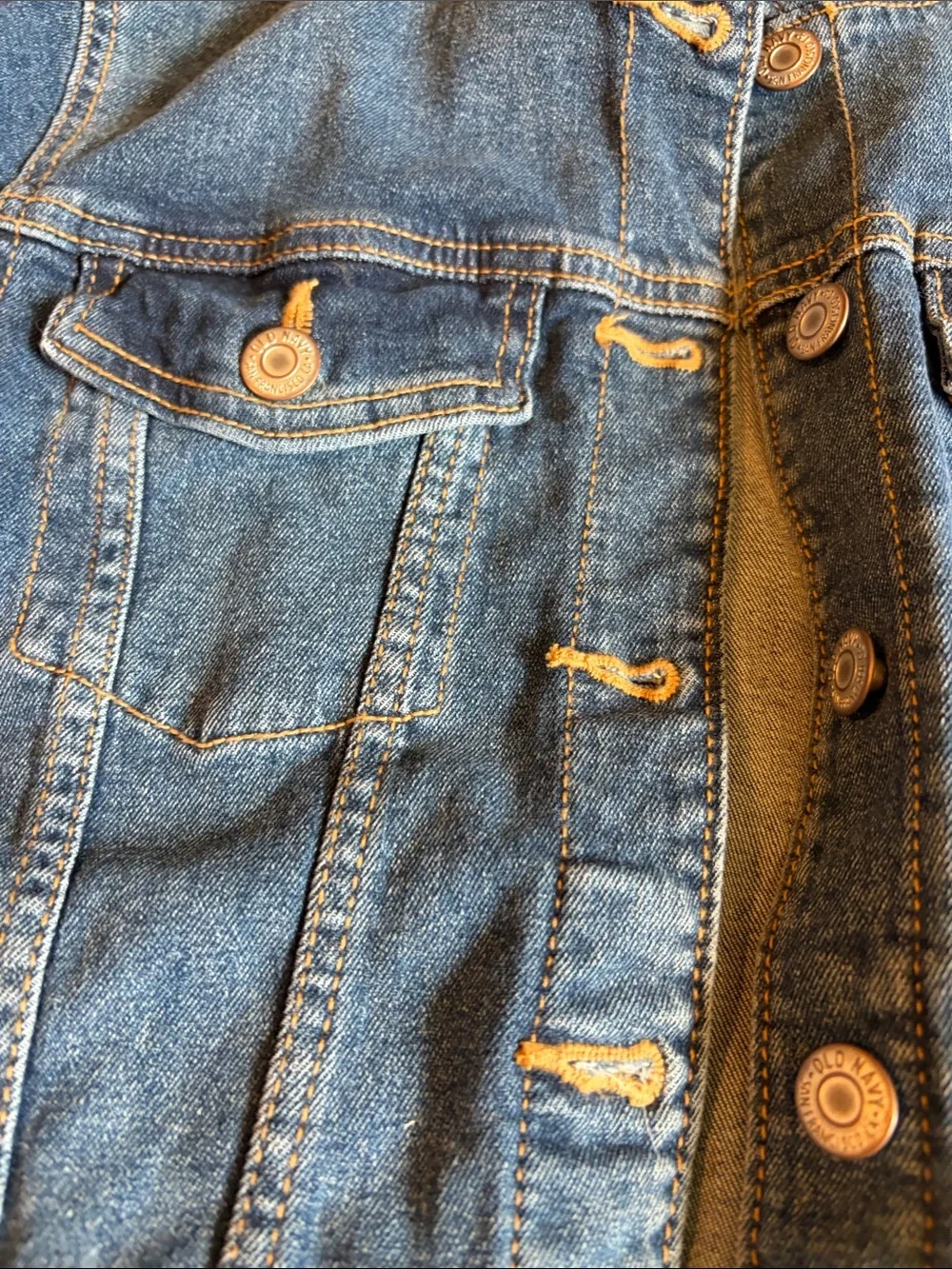 Old Navy Medium Blue Denim Jacket for Kids